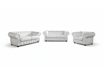 Sofa 3 miejsce do siedzenia Chesterfield Design Relaks Sofy Podkładka Modern Couches