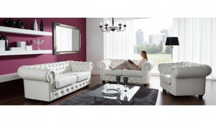 Sofa 2 miejsce do siedzenia Chesterfield Design Relaks Sofy Podkładka Nowoczesne kanapy