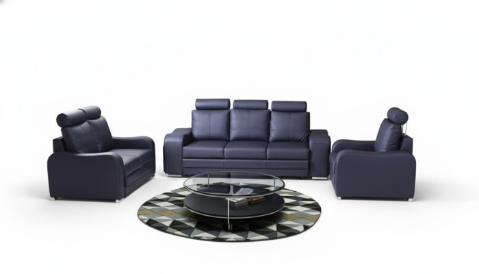 Zestaw sofowy 3+1+1 miejsce do siedzenia Zestaw Design Sofa Podkładka Couchen Skóra Couch