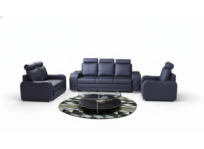 Zestaw sofowy 3+1+1 miejsce do siedzenia Zestaw Design Sofa Podkładka Couchen Skóra Couch