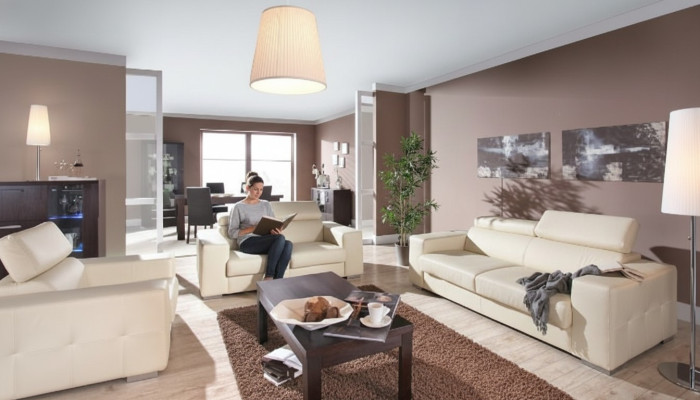 Nowoczesny Zestaw sofowy Salon Kompletny Ustawić 3+2+1 Kanapa Siedziba