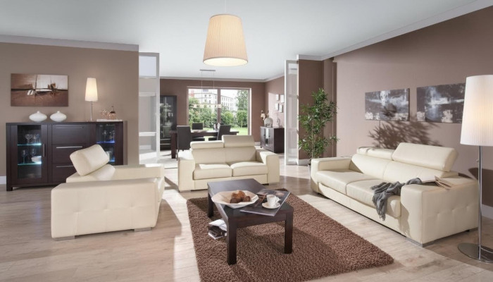 Nowoczesny Zestaw sofowy Salon Kompletny Ustawić 3+2+1 Kanapa Siedziba