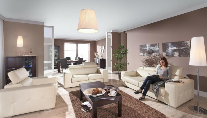 Zestaw sofowy 3+1 miejsce do siedzenia Zestaw Design Sofy Podkładka Kanapy Skóra Deko Relaks