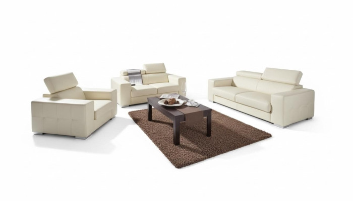 Sofa 3 miejsce do siedzenia Design Sofy Podkładka Kanapy Skóra Relaks Nowoczesna trzyosobowa sofa