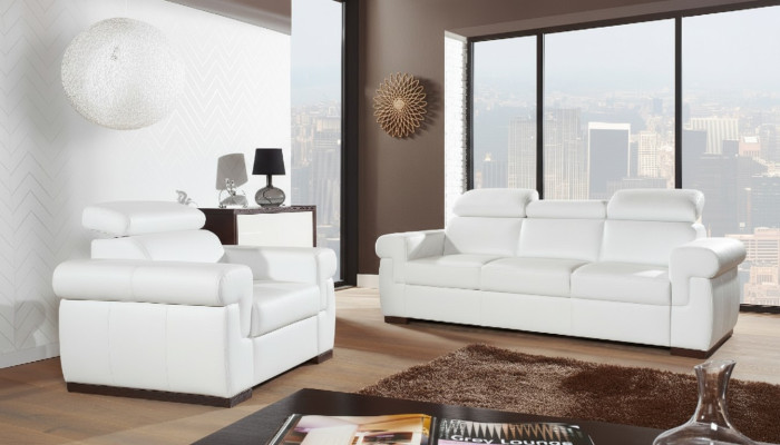 Prawdziwa skóra Zestaw sofowy 3+1 Siedziba Modern Sofa Couch Design Podkładka Ustawić Set