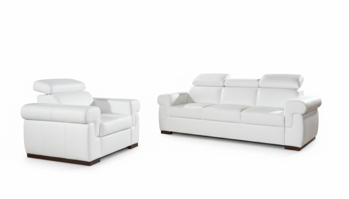 Prawdziwa skóra Zestaw sofowy 3+1 Siedziba Modern Sofa Couch Design Podkładka Ustawić Set