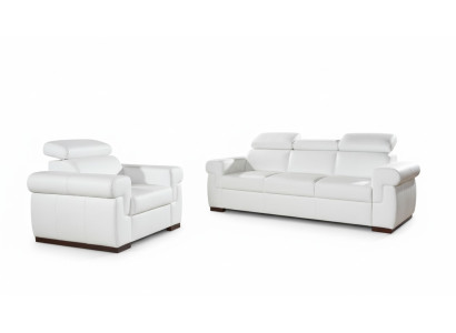 Prawdziwa skóra Zestaw sofowy 3+1 Siedziba Modern Sofa Couch Design Podkładka Ustawić Set
