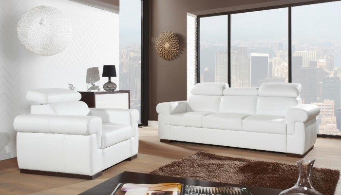 Prawdziwa skóra Zestaw sofowy 3+2 Siedziba Modern Sofa Couch Design Podkładka Ustawić