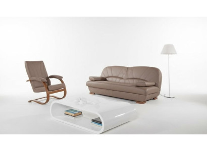 Klasyczny salon Ustawić 3+1+1 100% Pełna skóra Kanapa Siedziba Sofa