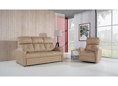 Sofa 2 miejsce do siedzenia Design Sofy Podkładka Kanapy Skóra Relaks Modern Siedziba