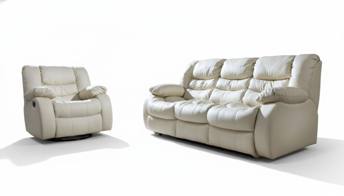 Wielofunkcyjna kanapa Zestaw sofowy skórzana sofa 3+2+1 Zestaw kinowy Relaks Podkładka