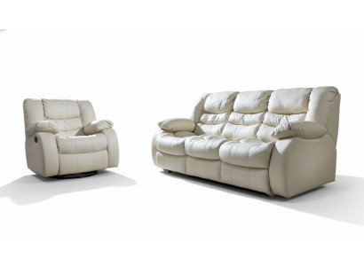 Wielofunkcyjna kanapa Zestaw sofowy skórzana sofa 3+2+1 Zestaw kinowy Relaks Podkładka