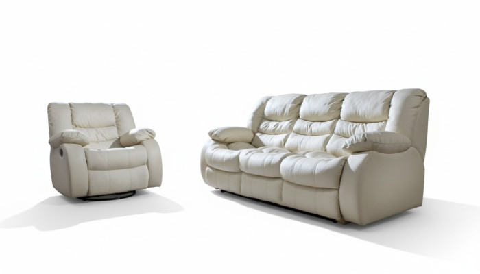 Wielofunkcyjna kanapa Zestaw sofowy skórzana sofa 3+1+1 Relaks zestaw kinowy Podkładka