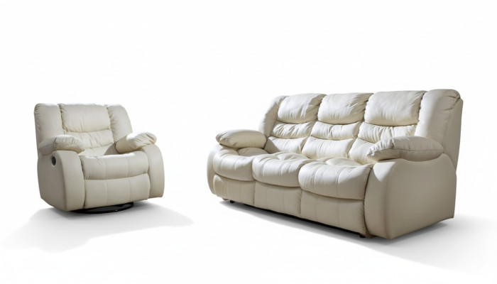 Regulowany zestaw sofowy Elektryczny podnóżki Skóra Couch Sofa Cinema