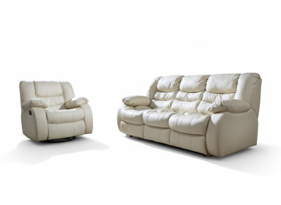 Regulowany zestaw sofowy Elektryczny podnóżki Skóra Couch Sofa Cinema
