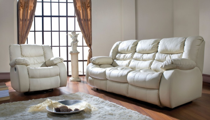 Regulowany zestaw sofowy Elektryczny Skóra podnóżki kanapa sofa kino