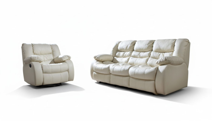 Regulowany zestaw sofowy Elektryczny Skóra podnóżki kanapa sofa kino