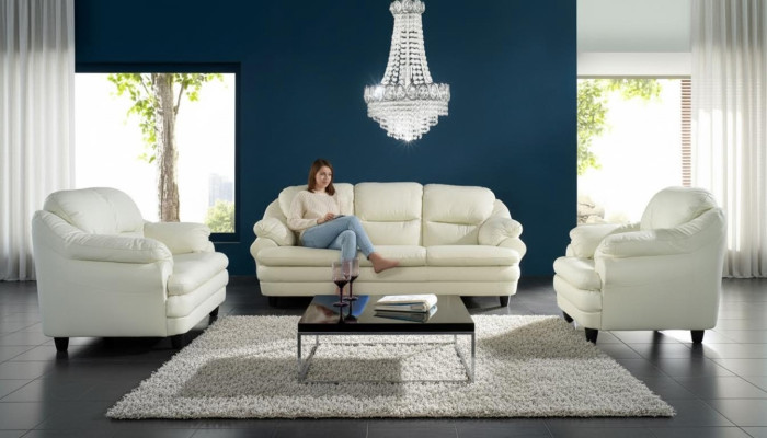 Zestaw sofowy 3+2+1 miejsce do siedzenia Zestaw Design Sofy Podkładka Kanapy Relaks Skóra