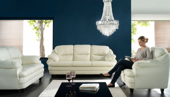 Kanapa kinowa Sofa trzyosobowa 3 miejsce do siedzenia Podkładka sofa Skóra sofy kanapy