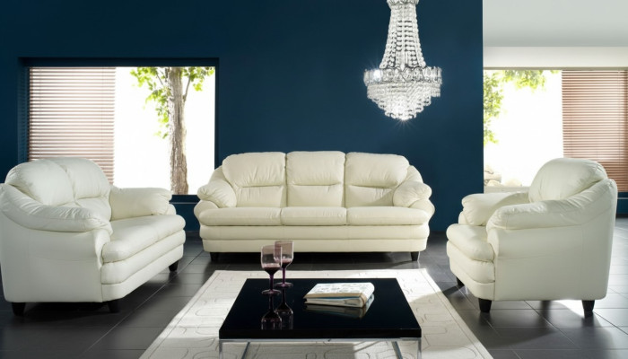 Sofa 2 miejsce do siedzenia Design Sofy Podkładka Kanapy Skóra Relaks Deco Modern Siedziba