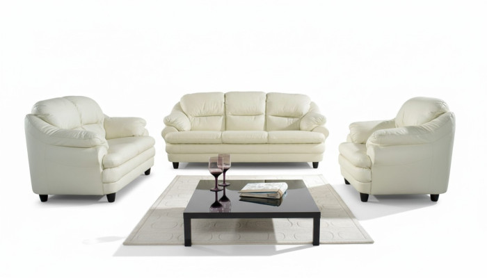Sofa 2 miejsce do siedzenia Design Sofy Podkładka Kanapy Skóra Relaks Deco Modern Siedziba