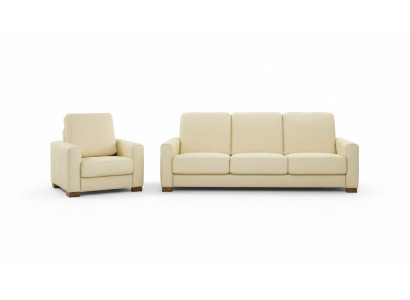 Zestaw sofowy 3+1+1 miejsce do siedzenia Zestaw Design Sofy Podkładka Kanapy Skóra Relaks Moderne