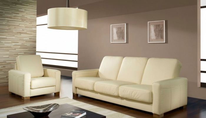 Klasyczna kanapa trzyosobowa Sofa skórzana Kanapa Podkładka Sofa 3 miejsce do siedzenia Skóra