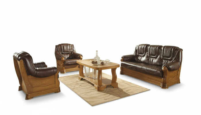 Skórzana kanapa do salonu Zestaw sofowy Zestaw 3+2 miejsce do siedzenia Sofa Kanapa Siedziba Podkładka