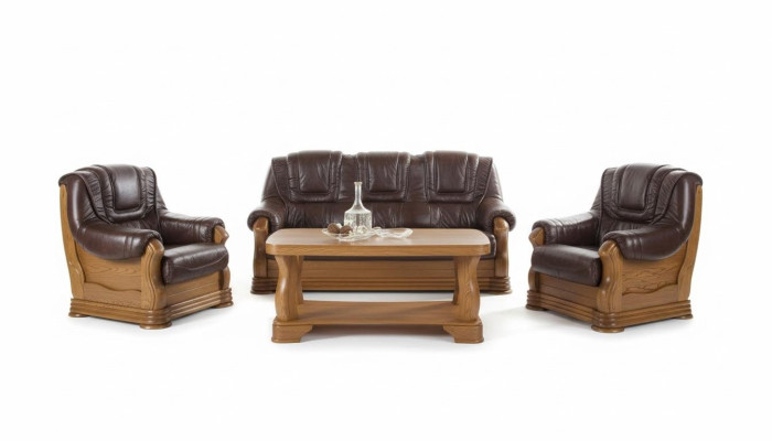 Klasyczna kanapa trzyosobowa Sofa Podkładka Sofa 3 miejsce do siedzenia Skóra Kanapy
