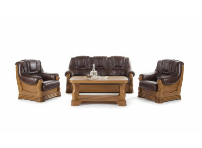 Klasyczna kanapa trzyosobowa Sofa Podkładka Sofa 3 miejsce do siedzenia Skóra Kanapy
