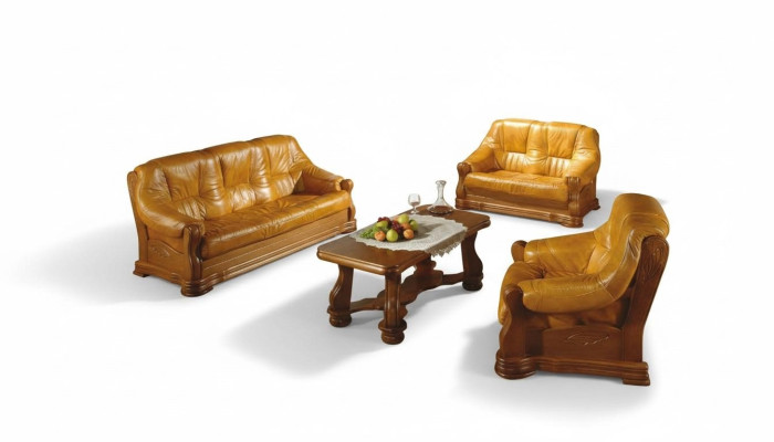 Sofa trzyosobowa Sofa skórzana klasyczna Sofa Podkładka Sofa 3 miejsce do siedzenia Skóra