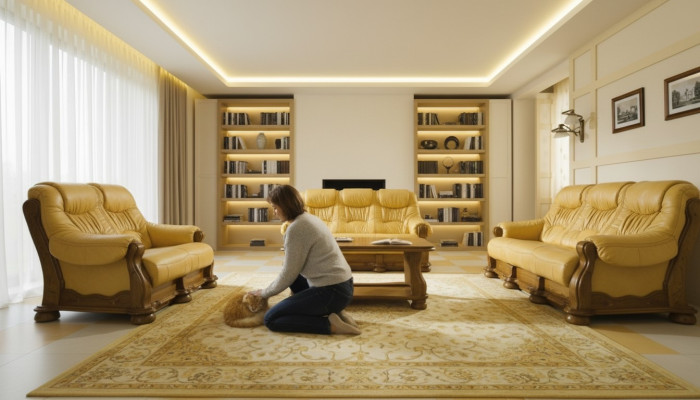 Zestaw sofowy Drewno Skóra 3+2+1 Kompletny zestaw Sofa klasyczna Siedziba Podkładka
