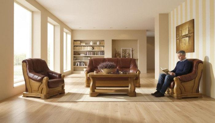 Zestaw sofowy 3+1 miejsce do siedzenia Classic Żywy krajobraz Couches Podkładka Sofas