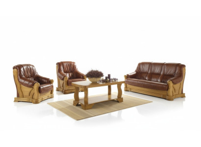 Zestaw sofowy 3+1 miejsce do siedzenia Classic Żywy krajobraz Couches Podkładka Sofas