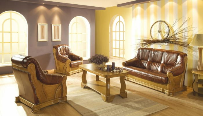 Sofa trzyosobowa Sofa Classic Podkładka 3 miejsce do siedzenia 100% Skóra kanapy