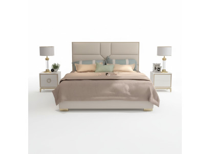 Łóżko Podkładka Design Luksusowe łóżko hotelowe Małżeństwo 180x200cm Sleep Pokój