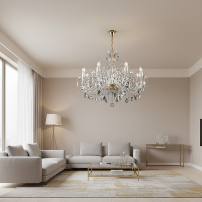 Kron żyrandol Lampa Lampy Sufitowe Kryształowe Lampy Wiszące Oświetlenie