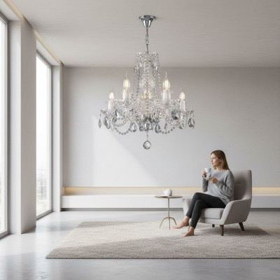 -Żyrandol Sufitowa Lampy Kryształowe Nowe Bohemia Klasyczna Lampa Oświetleniowa