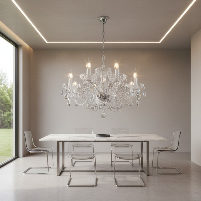 żyrandol Cover Classic Lampa Lampa oświetleniowa kryształowa New Bohemia