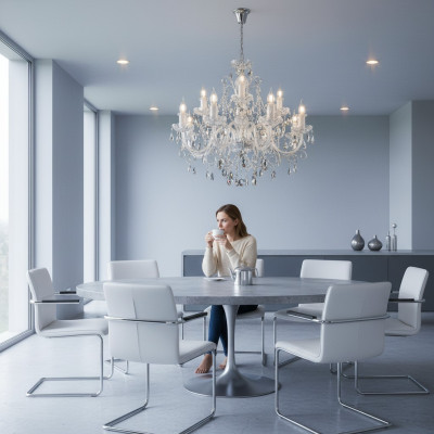 Bohemia Luxe Crystal Cover Lights Ręcznie robione żyrandol Nowe