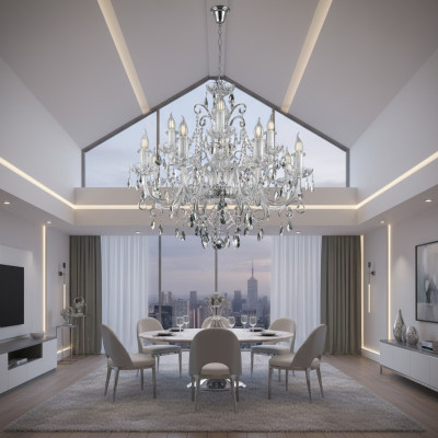 Bohemia Luxe Crystal Cover Lights Ręcznie robione żyrandol Nowe