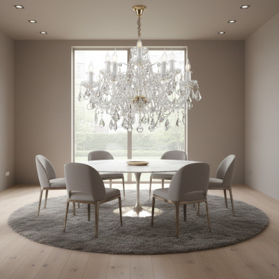 Klasyczna Lampa sufitowa Oświetlenie kryształowe New Bohemia Lampa żyrandol
