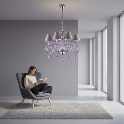 Okładka Bohemia Moderne żyrandol Lampa Luminous Lampa kryształowy Świecznik Dziewięć