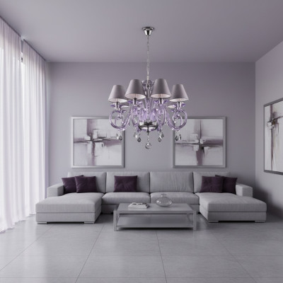 Okładka Bohemia Moderne żyrandol Lampa Luminous Lampa kryształowy Świecznik Dziewięć