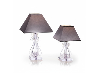 Lampa kryształowa lampa stołowa Elite Bohemia stopa Stolik nocny New Office