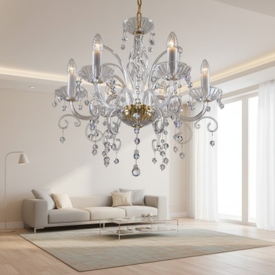 Żyrandol kryształowy Lampa żyrandolowa Żyrandol wiszący Żyrandol Bohemia Żyrandol lampa Żyrandol sufitowy