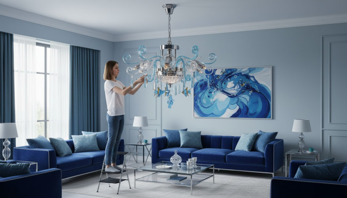 Sufitowa lampa wisząca Lampa sufitowa Spot żyrandol Bohemia Cristal