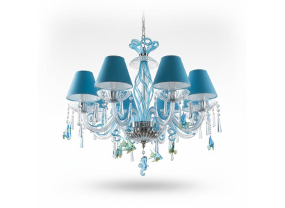 Blue Lampa sufitowa Lights Design żyrandol Lampy żyrandol kryształ