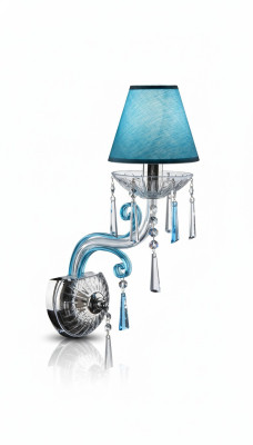 Lampa ścienna Bohemia niebieska żyrandol Lampa Lampenwelt kinkiet Lampy