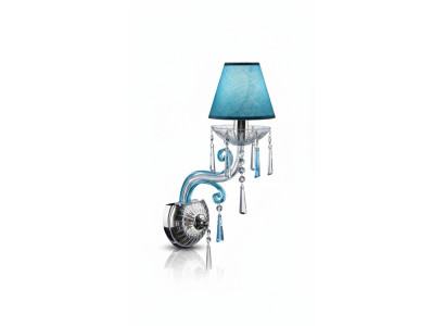 Lampa ścienna Bohemia niebieska żyrandol Lampa Lampenwelt kinkiet Lampy